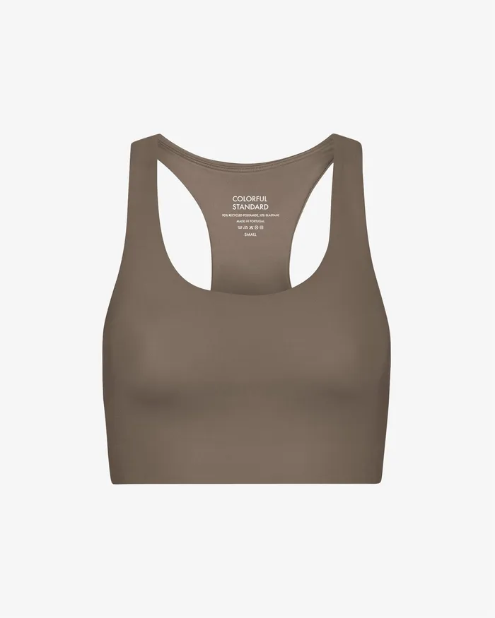 Sports Bras Women Colorfulstandard Active Cropped Bra 8211 Warm Taupe