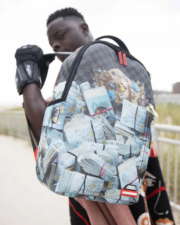 SPRAYGROUND Backpacks BANK STACKS OF ZAMUNDA COMING 2 AMERICA BACKPACK 8211 Universal SPRAYGROUND Backpacks BANK STACKS OF ZAMUNDA COMING 2 AMERICA BACKPACK 8211 Universal