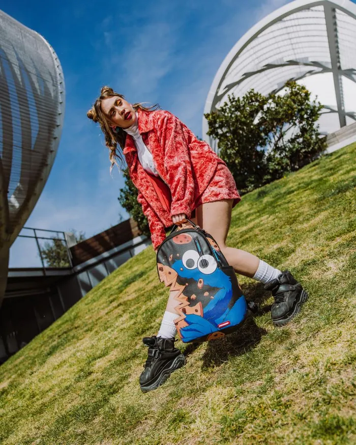 SPRAYGROUND Backpacks COOKIE MONSTER COOKIE SHARKBITE BACKPACK DLXV 8211 Universal