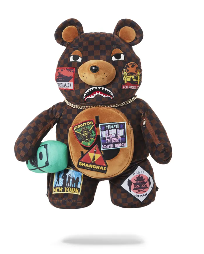 SPRAYGROUND Backpacks GLOBAL MOGUL MONEYBEAR TEDDYBEAR BACKPACK 8211 Universal