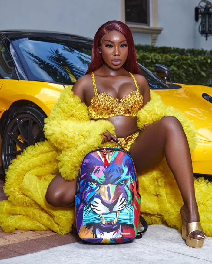 SPRAYGROUND Backpacks HEAR MY ROAR Ai6 SANDFLOWER COLLAB BACKPACK DLXV 8211 Universal