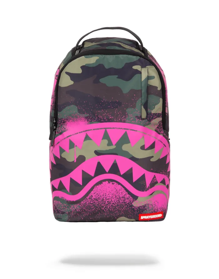SPRAYGROUND Backpacks PINK STENCIL SHARK CAMO 8211 Universal