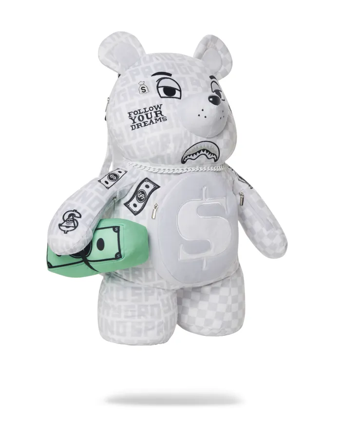 SPRAYGROUND Backpacks SPLIT THE CHECK PEARL MONEYBEAR TEDDYBEAR BACKPACK 8211 Universal SPRAYGROUND Backpacks SPLIT THE CHECK PEARL MONEYBEAR TEDDYBEAR BACKPACK 8211 Universal