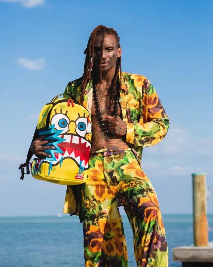 SPRAYGROUND Backpacks SPONGEBOB SHARKBITE BACKPACK DLXV 8211 Universal SPRAYGROUND Backpacks SPONGEBOB SHARKBITE BACKPACK DLXV 8211 Universal