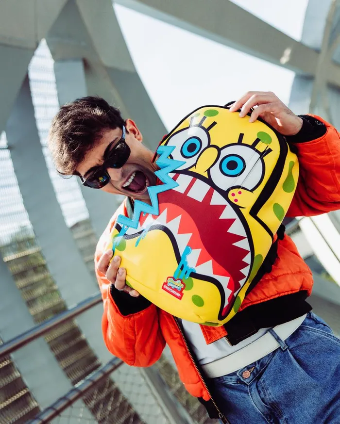 SPRAYGROUND Backpacks SPONGEBOB SHARKBITE BACKPACK DLXV 8211 Universal SPRAYGROUND Backpacks SPONGEBOB SHARKBITE BACKPACK DLXV 8211 Universal