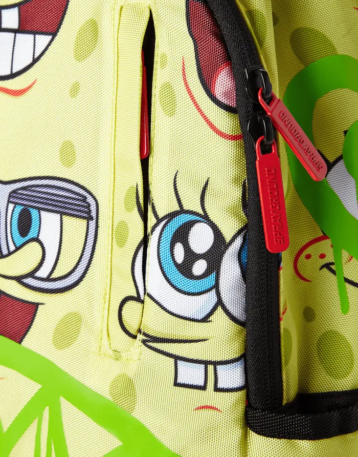 SPRAYGROUND Backpacks SPONGEBOB SPRAYPAINT FACE PATTERN 8211 Universal SPRAYGROUND Backpacks SPONGEBOB SPRAYPAINT FACE PATTERN 8211 Universal