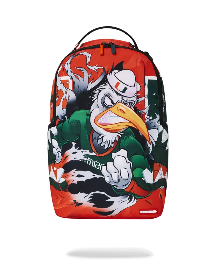 SPRAYGROUND Backpacks UNIVERSITY OF MIAMI CLAP BACK DLXSR BACKPACK 8211 Universal