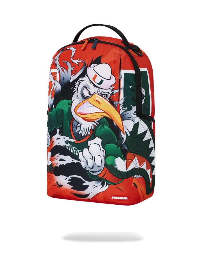SPRAYGROUND Backpacks UNIVERSITY OF MIAMI CLAP BACK DLXSR BACKPACK 8211 Universal