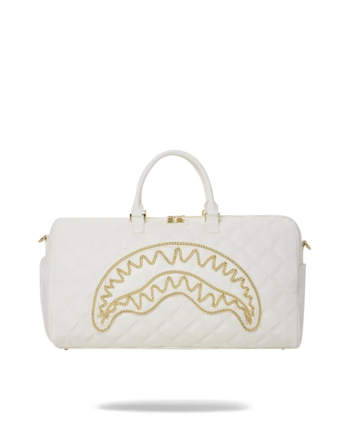 SPRAYGROUND Duffles RIVIERA LE BLANC GOLD CHAIN SHARK DUFFLE 8211 Universal