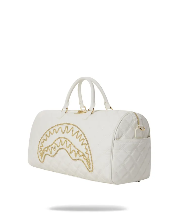 SPRAYGROUND Duffles RIVIERA LE BLANC GOLD CHAIN SHARK DUFFLE 8211 Universal