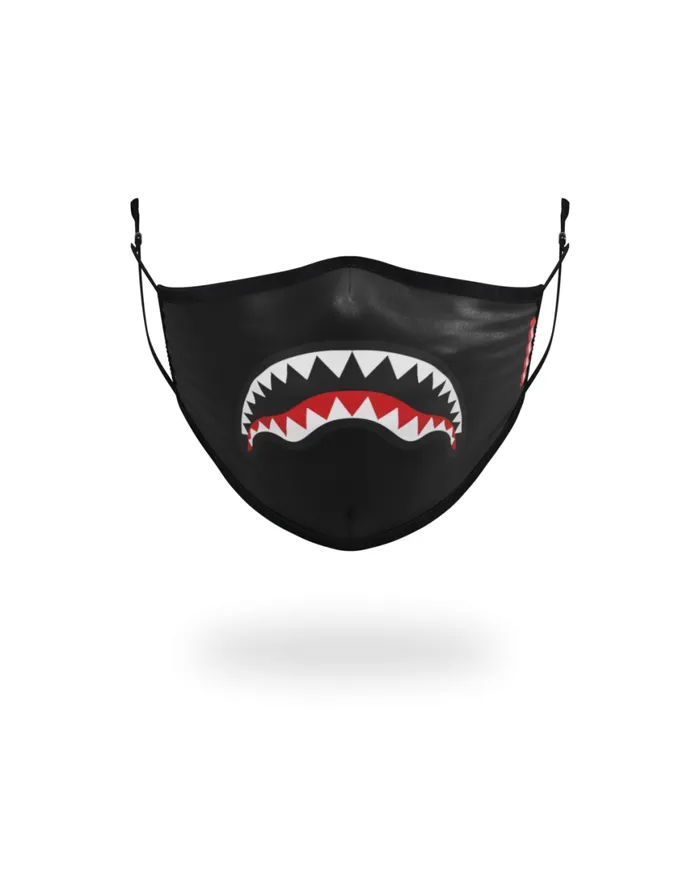 SPRAYGROUND Face Masks ADULT SHARK LOGO BLACK FORMFITTING FACE MASK 8211 Universal