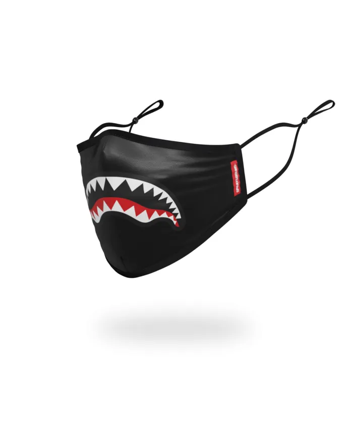 SPRAYGROUND Face Masks ADULT SHARK LOGO BLACK FORMFITTING FACE MASK 8211 Universal SPRAYGROUND Face Masks ADULT SHARK LOGO BLACK FORMFITTING FACE MASK 8211 Universal