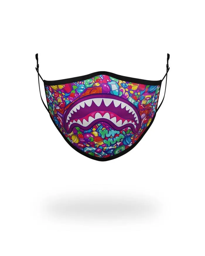 SPRAYGROUND Face Masks KIDS FORM FITTING MASK CANDY SHARK 8211 Universal