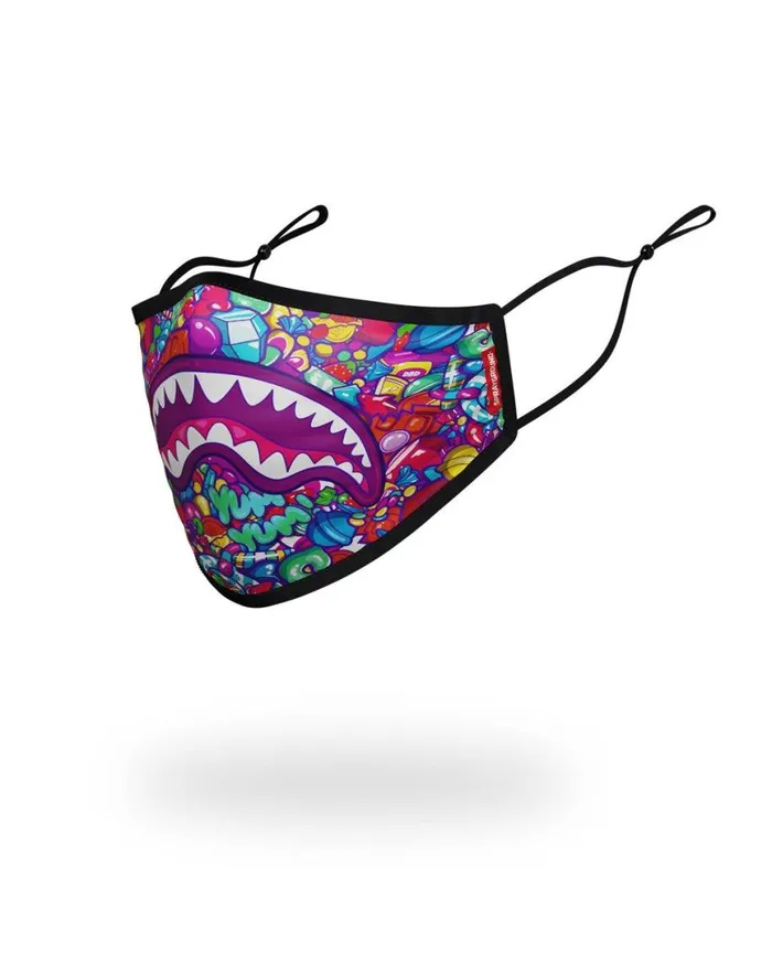 SPRAYGROUND Face Masks KIDS FORM FITTING MASK CANDY SHARK 8211 Universal