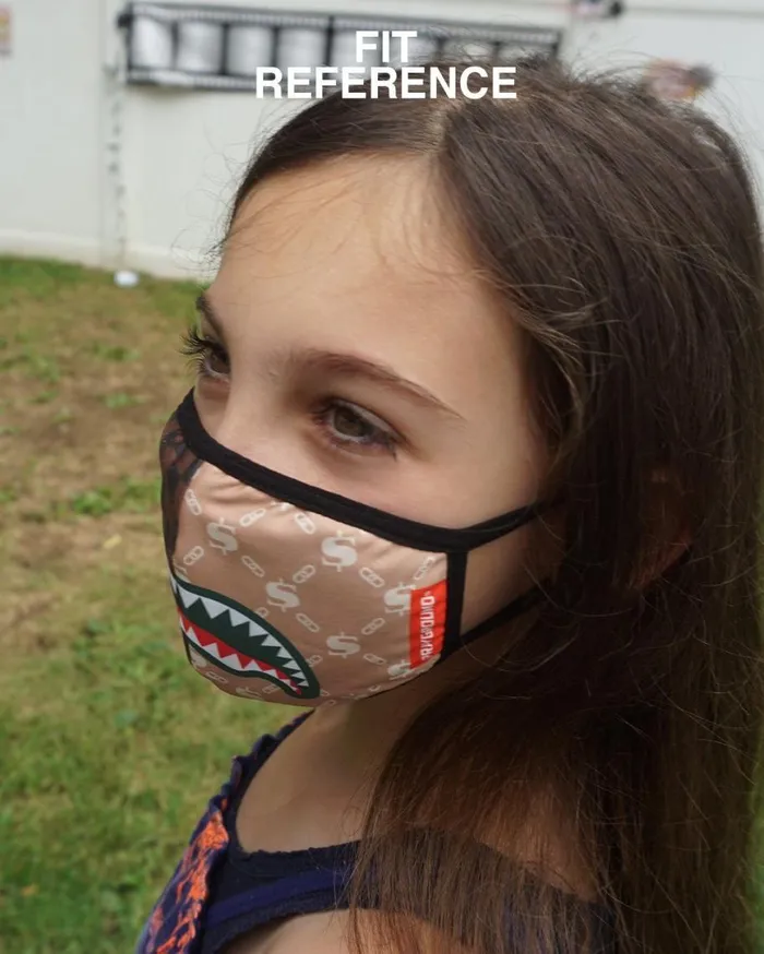 SPRAYGROUND Face Masks KIDS FORM FITTING MASK CANDY SHARK 8211 Universal