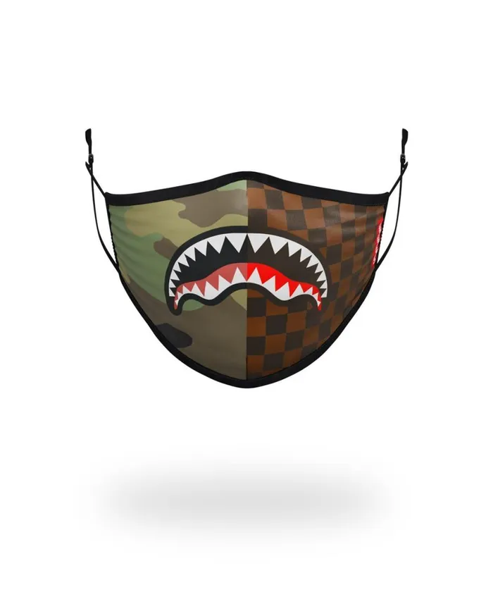 SPRAYGROUND Face Masks KIDS FORM FITTING MASK CHECKS and CAMO 8211 Universal