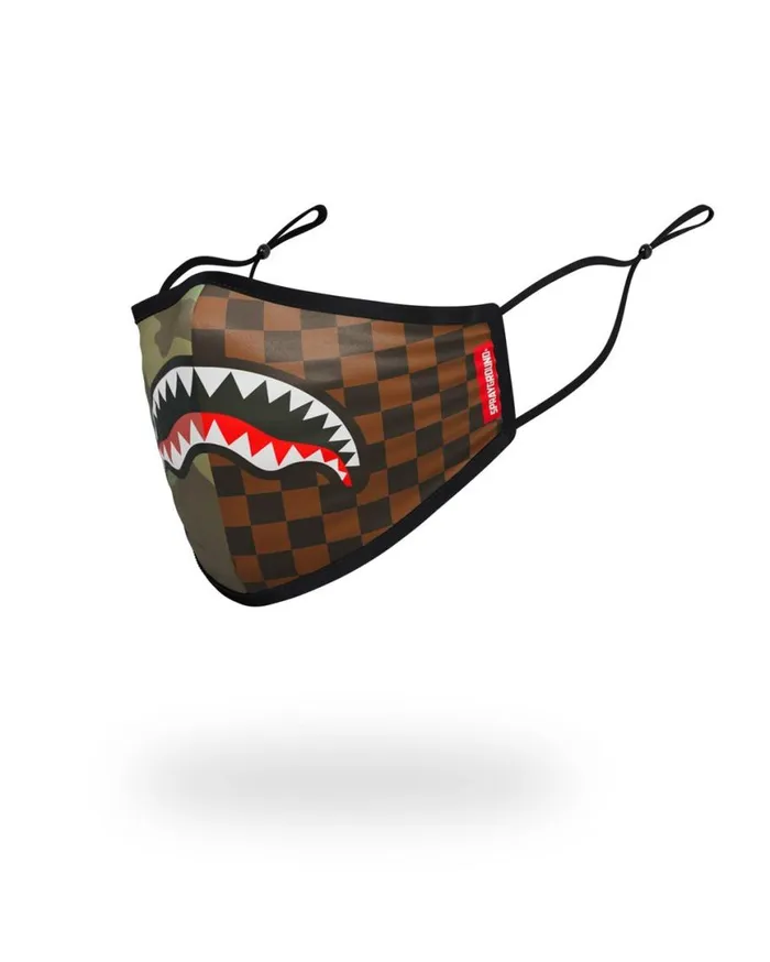 SPRAYGROUND Face Masks KIDS FORM FITTING MASK CHECKS and CAMO 8211 Universal SPRAYGROUND Face Masks KIDS FORM FITTING MASK CHECKS and CAMO 8211 Universal