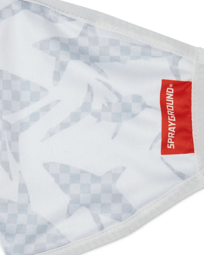 SPRAYGROUND Face Masks SHARK CHECK WHITE FACE MASK 8211 Universal