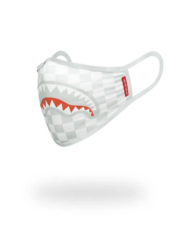 SPRAYGROUND Face Masks SHARKS IN PARIS WHITE FORMFITTING MASK 8211 Universal SPRAYGROUND Face Masks SHARKS IN PARIS WHITE FORMFITTING MASK 8211 Universal