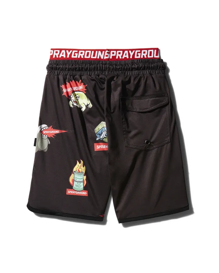 SPRAYGROUND Swimwear KIDS PATCH ALLIN SWIM TRUNKS BLACK 8211 Universal