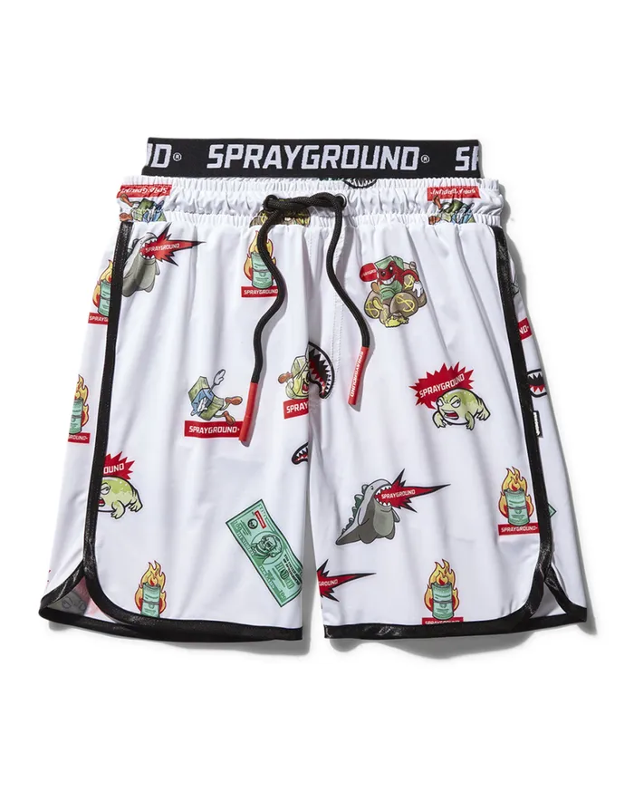 SPRAYGROUND Swimwear KIDS PATCH ALLIN SWIM TRUNKS WHITE 8211 Universal