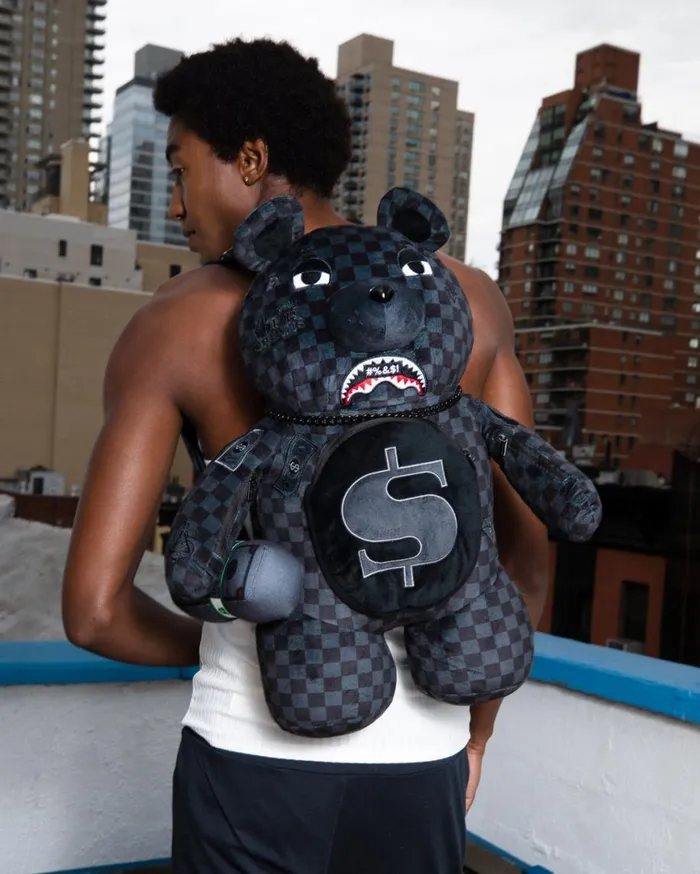 SPRAYGROUND Teddy Bear Backpacks 039WHAT THE BEEP039 SHARK MONEYBEAR TEDDYBEAR BACKPACK 8211 Universal SPRAYGROUND Teddy Bear Backpacks 039WHAT THE BEEP039 SHARK MONEYBEAR TEDDYBEAR BACKPACK 8211 Universal