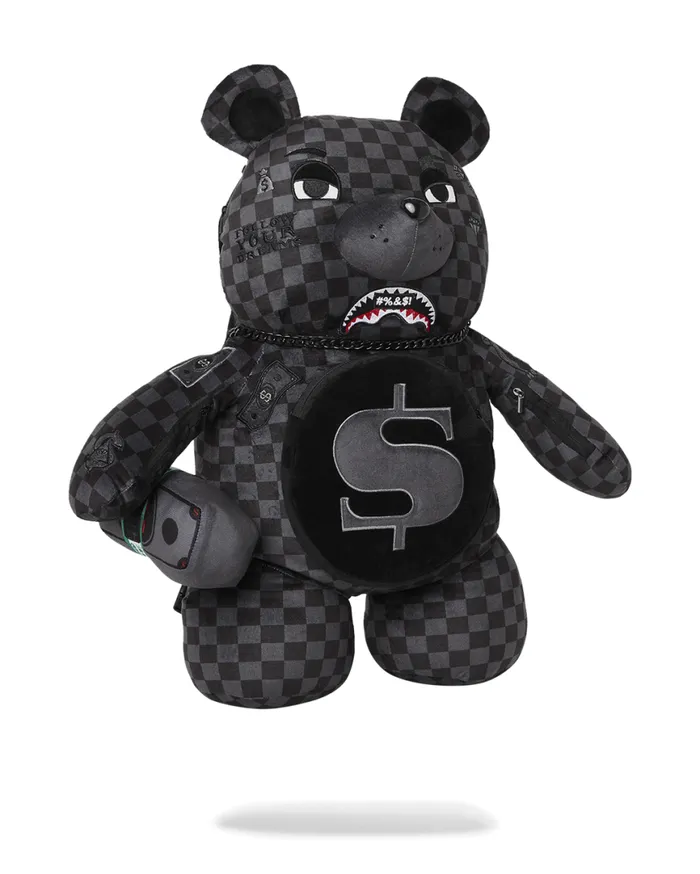 SPRAYGROUND Teddy Bear Backpacks 039WHAT THE BEEP039 SHARK MONEYBEAR TEDDYBEAR BACKPACK 8211 Universal SPRAYGROUND Teddy Bear Backpacks 039WHAT THE BEEP039 SHARK MONEYBEAR TEDDYBEAR BACKPACK 8211 Universal