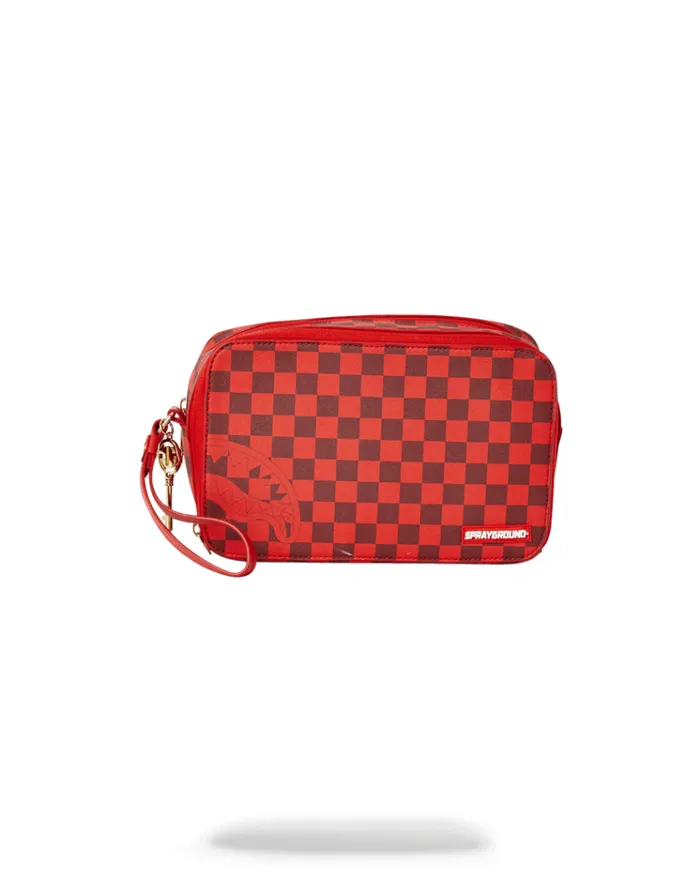 SPRAYGROUND Toiletries Aka Money Bags SHARKS IN PARIS RED TOILETRY AKA MONEY BAGS 8211 Universal