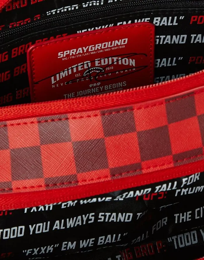 SPRAYGROUND Toiletries Aka Money Bags SHARKS IN PARIS RED TOILETRY AKA MONEY BAGS 8211 Universal