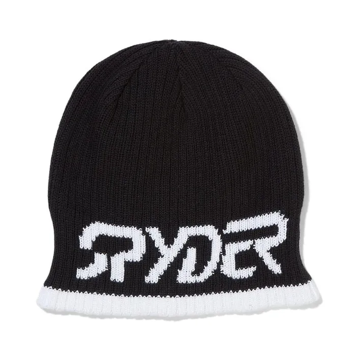Spyder Hats Logo Beanie Black 8211 Mens