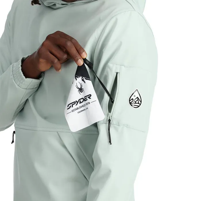 Spyder Shell Softshell Riding Hoodie Wintergreen 8211 Mens