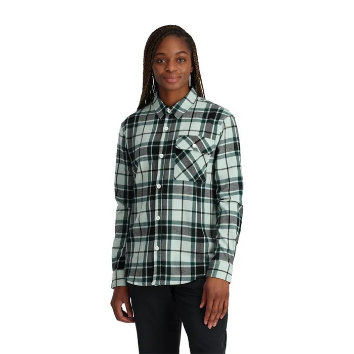 Spyder Tees Fab Flannel Wintergreen 8211 Womens