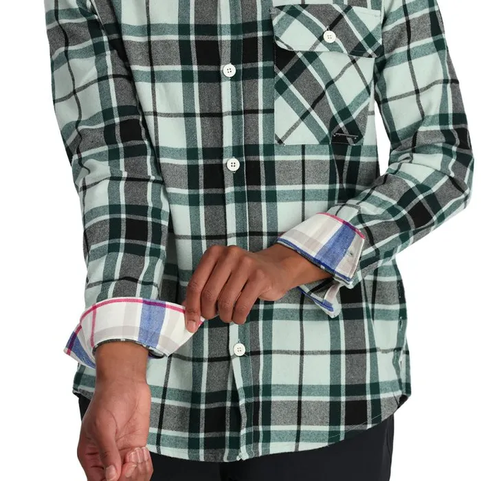 Spyder Tees Fab Flannel Wintergreen 8211 Womens