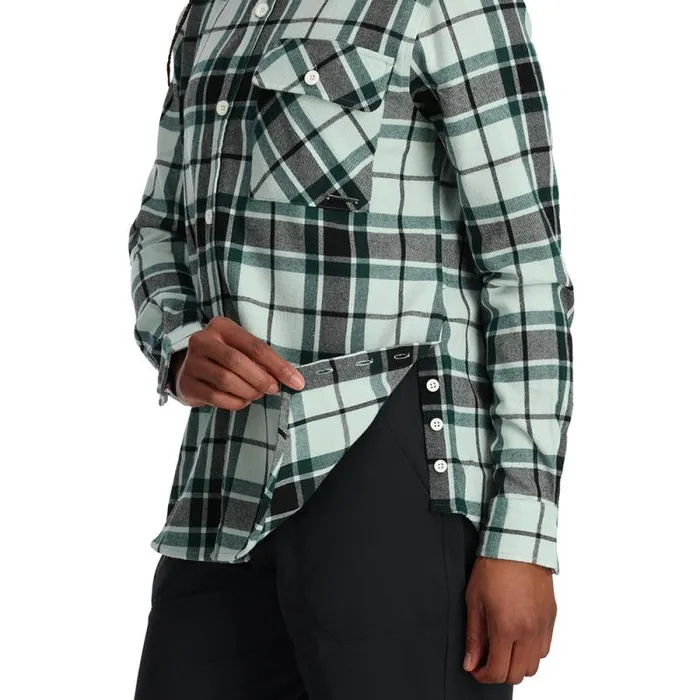 Spyder Tees Fab Flannel Wintergreen 8211 Womens