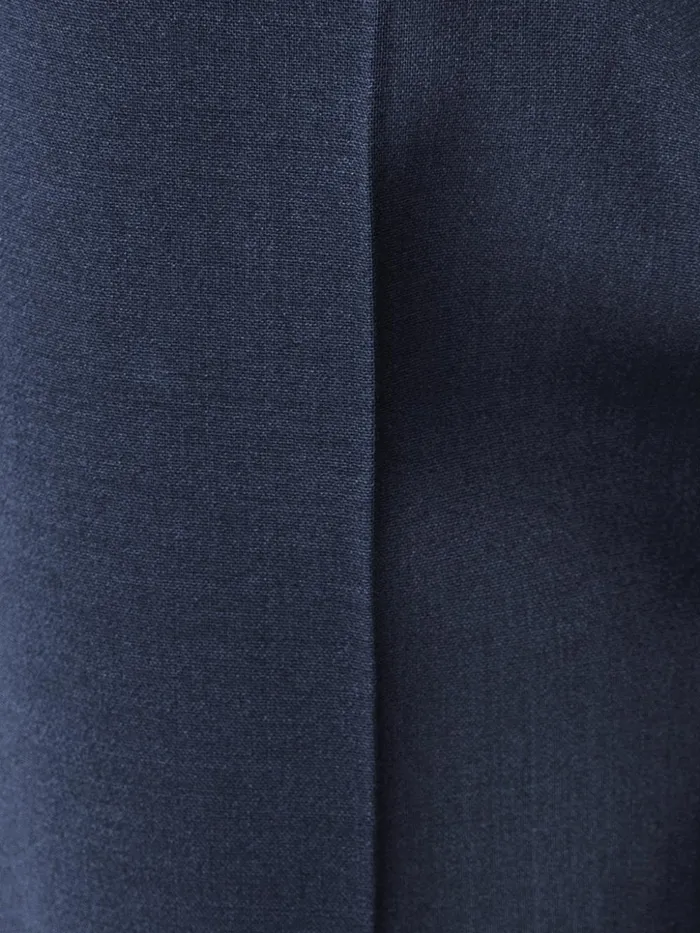 Straight Leg Pants In Wool DoubleFace Navy Women Akris Pants