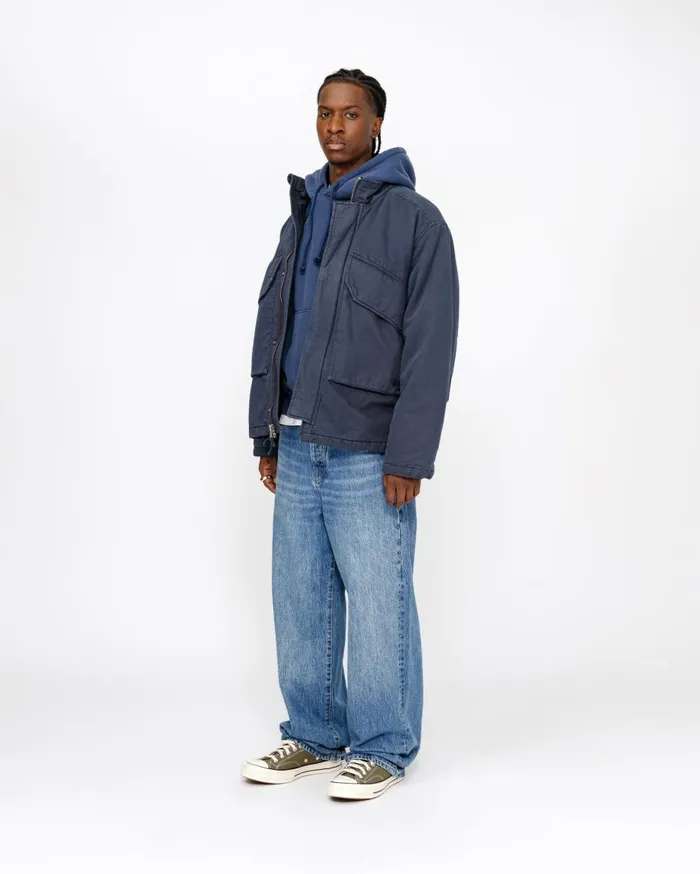 Stussy Outerwear INSULATED FIELD JACKET Navy 8211 MenWomen