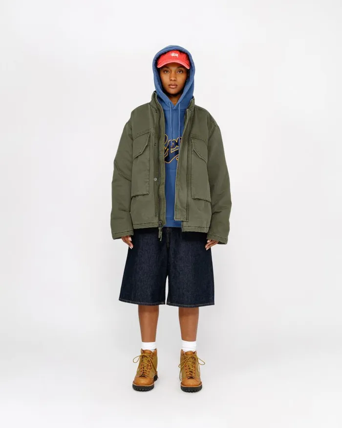Stussy Outerwear INSULATED FIELD JACKET Olive 8211 MenWomen
