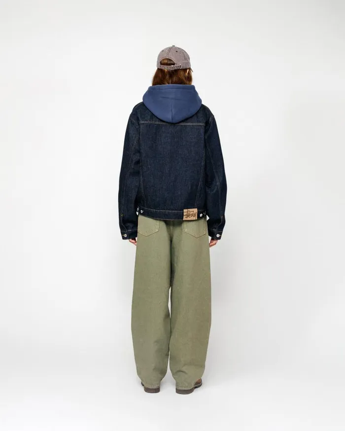 Stussy Outerwear TRUCKER JACKET DENIM Rinsed Indigo 8211 MenWomen