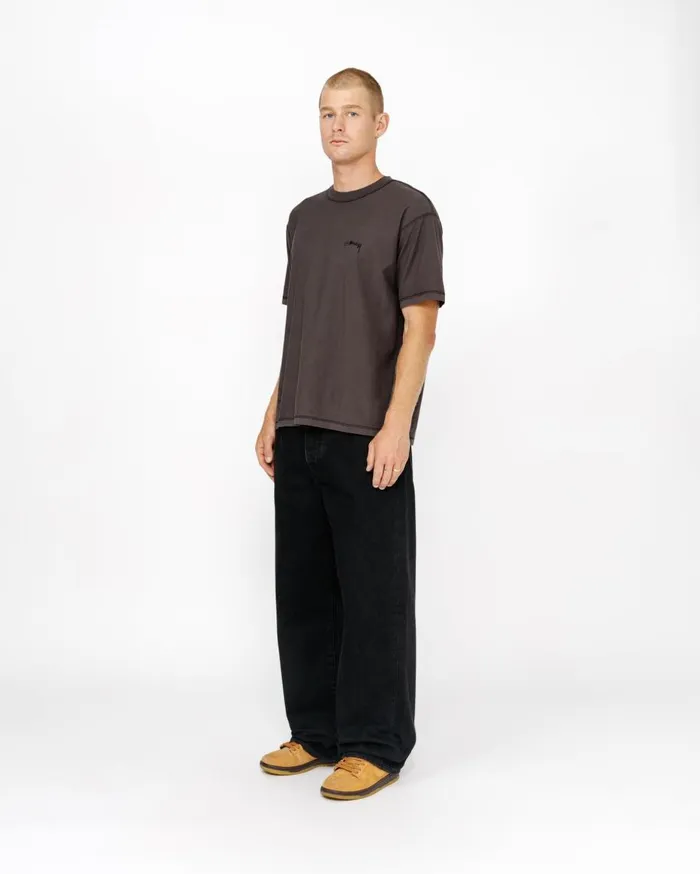 Stussy Tees LAZY TEE Faded Black 8211 MenWomen