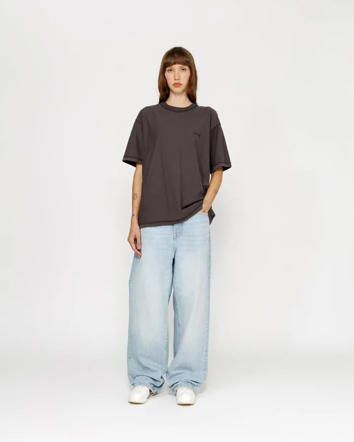 Stussy Tees LAZY TEE Faded Black 8211 MenWomen
