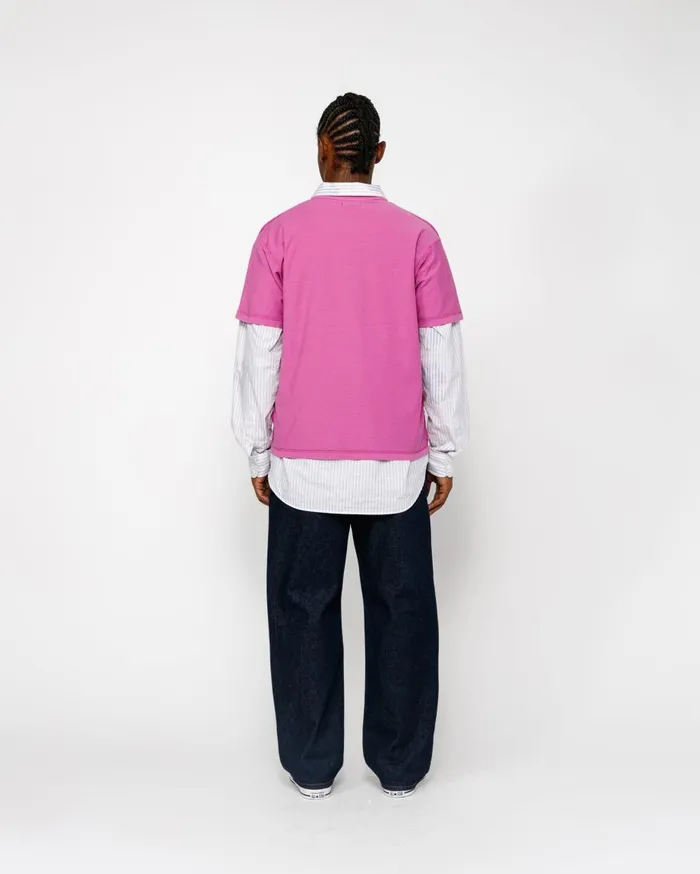 Stussy Tees LAZY TEE Magenta 8211 MenWomen