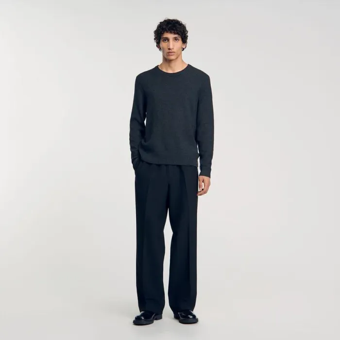 Sweaters and Cardigans Men SANDRO Wool Sweater Storm