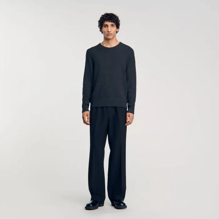 Sweaters and Cardigans Men SANDRO Wool Sweater Storm