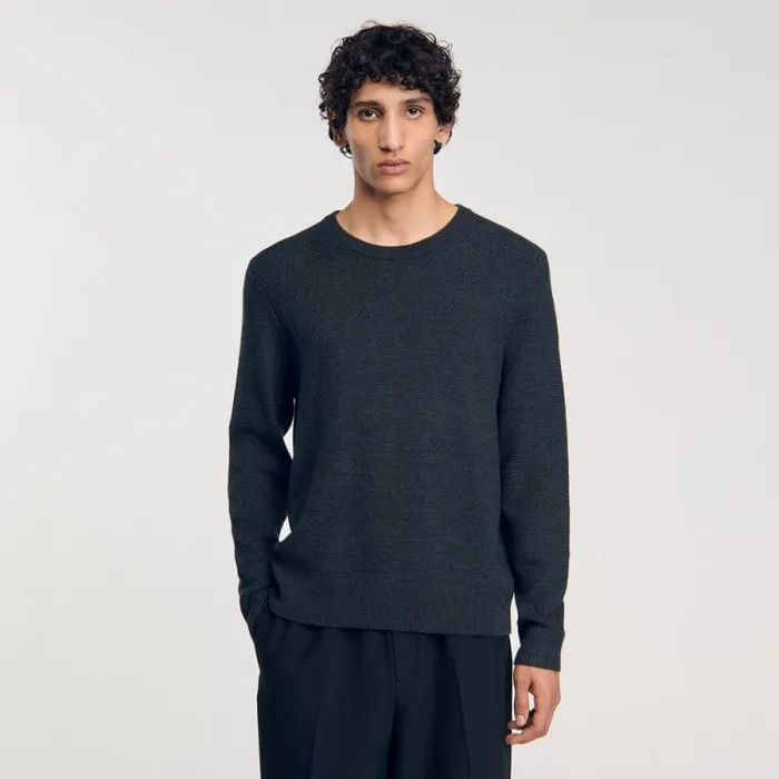 Sweaters and Cardigans Men SANDRO Wool Sweater Storm