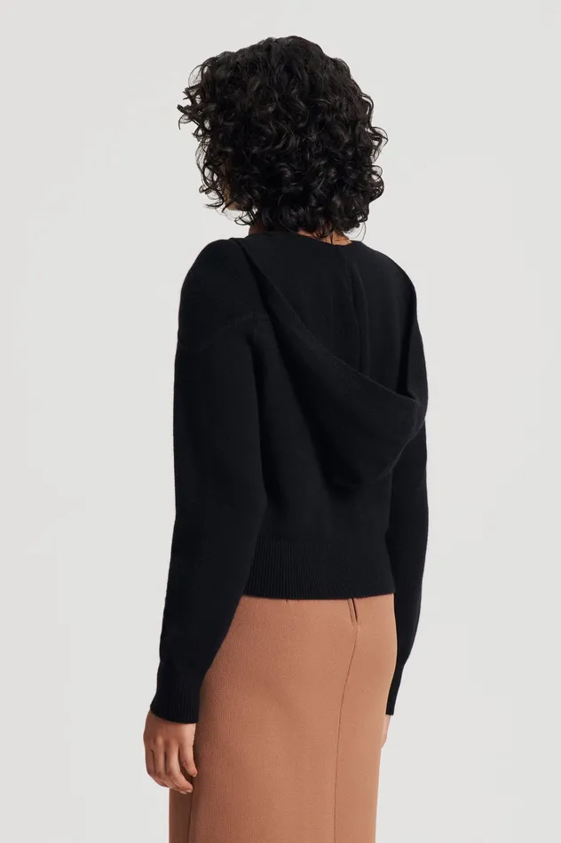 Sweaters CASHMERE HOODED SWEATER BLACK Scanlan Theodore Women
