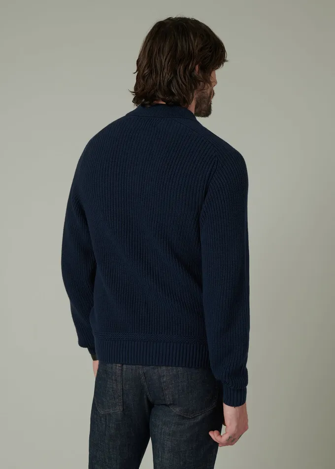 Sweaters Hoodies Joe8217s Jeans Men RUBEN POLO SWEATER Midnight Navy