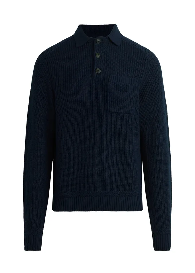 Sweaters Hoodies Joe8217s Jeans Men RUBEN POLO SWEATER Midnight Navy