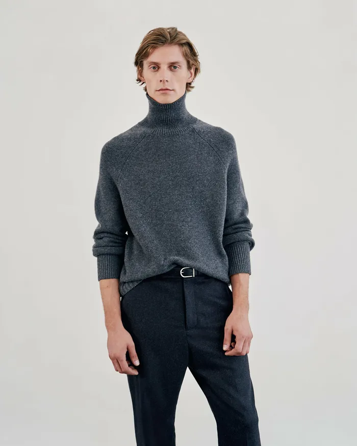 Sweaters Men LANDAL CASHMERE SWEATER Black Nili Lotan