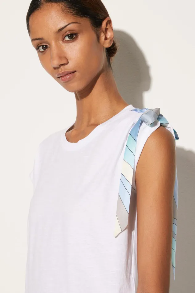 TShirts And Sweatshirts Women PUCCI BowEmbellished Cotton TShirt