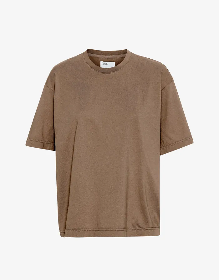 TShirts Colorfulstandard Women Oversized Organic TShirt 8211 Sahara Camel
